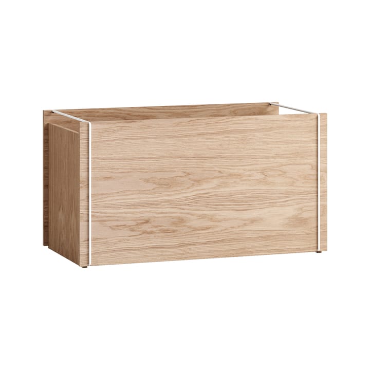 Caixa armazenamento carvalho 33x60 cm - branco, madeira - MOEBE