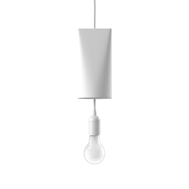 Candeeiro de teto cerâmica 11,2x22 cm - Branco - MOEBE