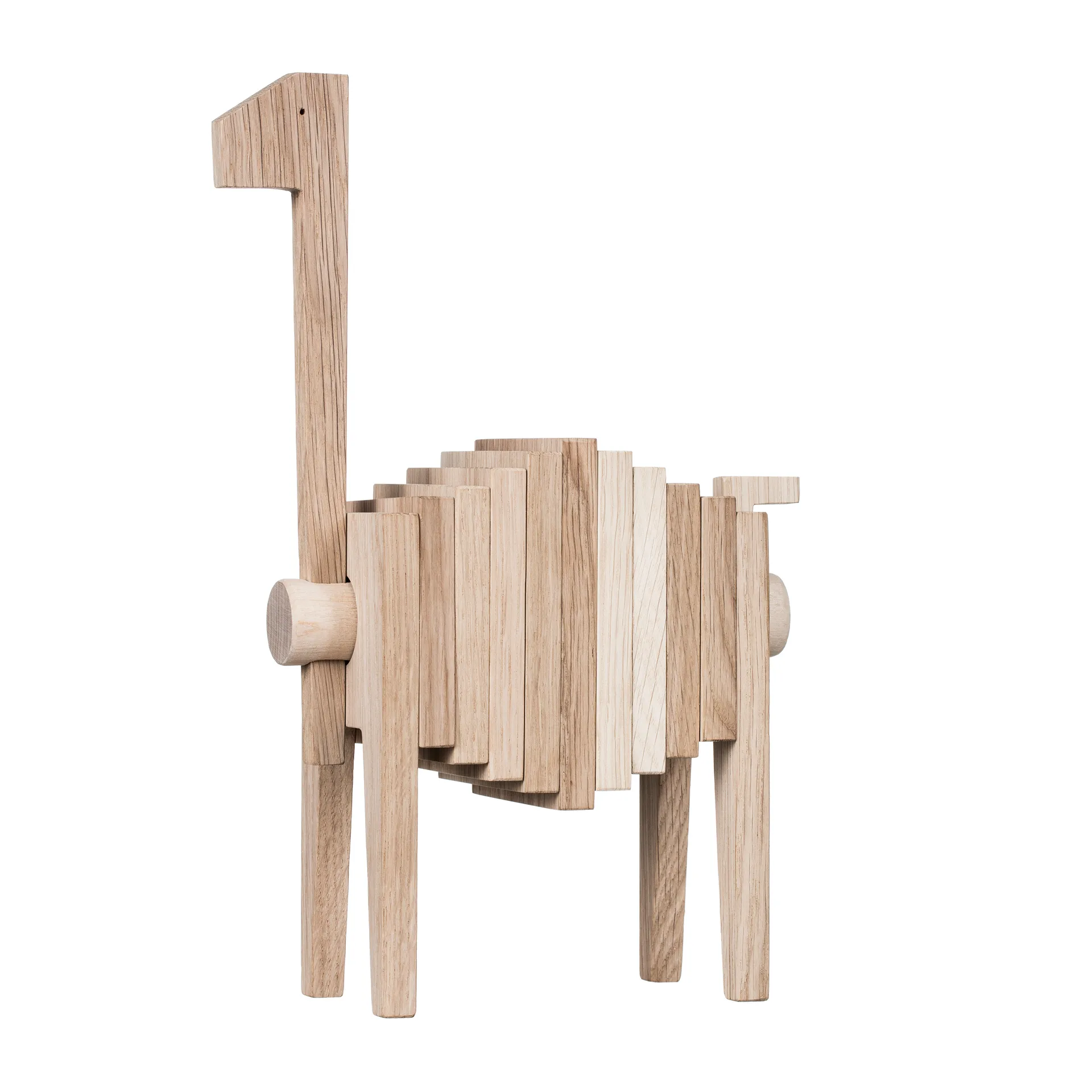 Escultura de carvalho Polygrif 21x32 cm, Madeira preta  MOEBE