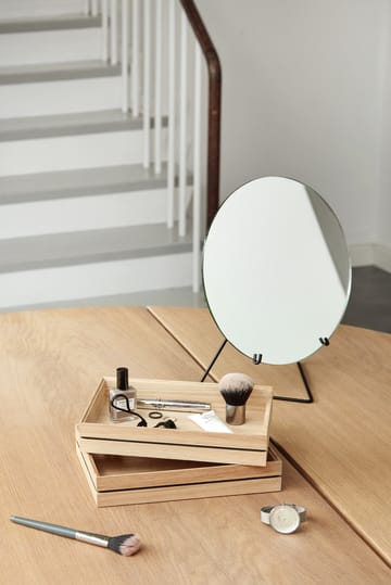 Espelho de mesa Ø20 cm - Preto - MOEBE