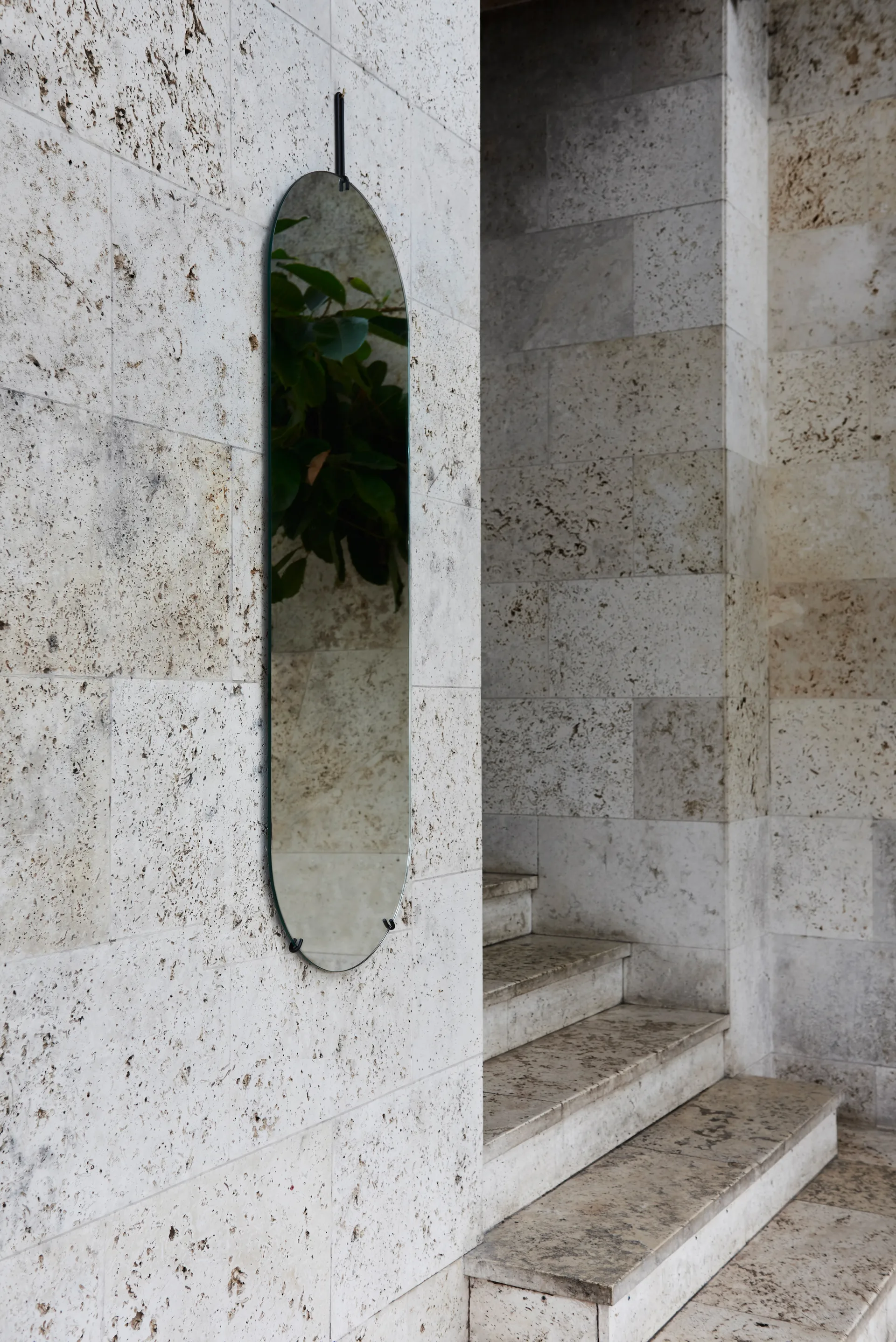 Espelho de parede 40,4x146,9 cm , Preto MOEBE