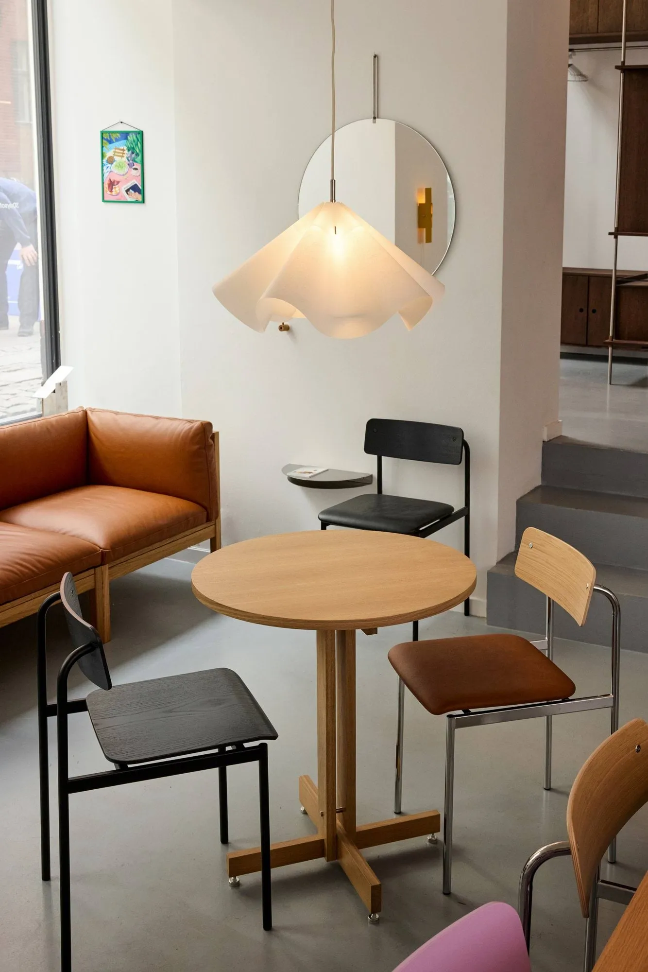 KUMU mesa de café, Carvalho oleado, Ø65 cm MOEBE