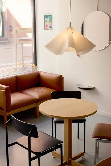 KUMU mesa de café - Carvalho oleado, Ø65 cm - MOEBE