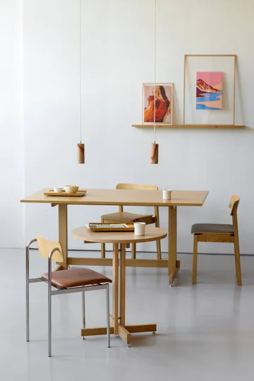 KUMU mesa de café - Carvalho oleado, Ø65 cm - MOEBE