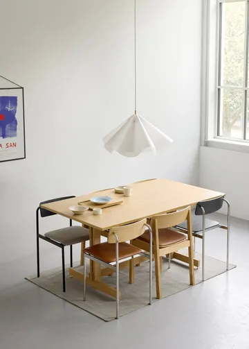 KUMU mesa de jantar - Carvalho oleado, 90x160 cm - MOEBE