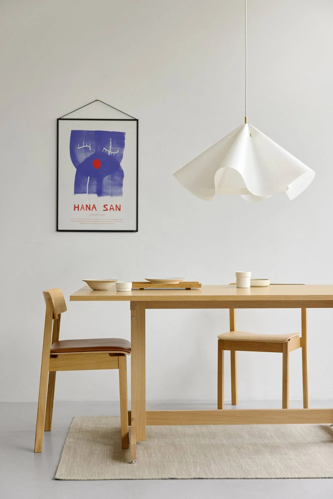 KUMU mesa de jantar, Carvalho oleado, 90x160 cm MOEBE