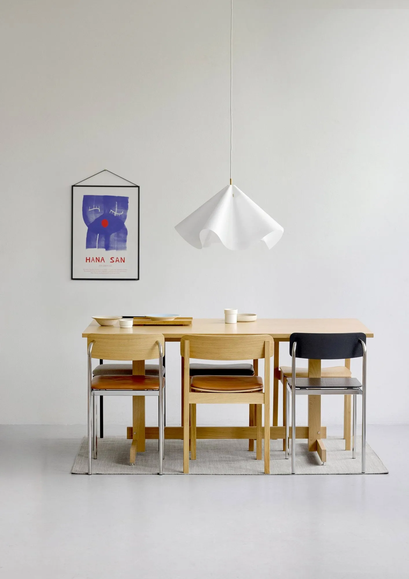 KUMU mesa de jantar, Carvalho oleado, 90x160 cm MOEBE