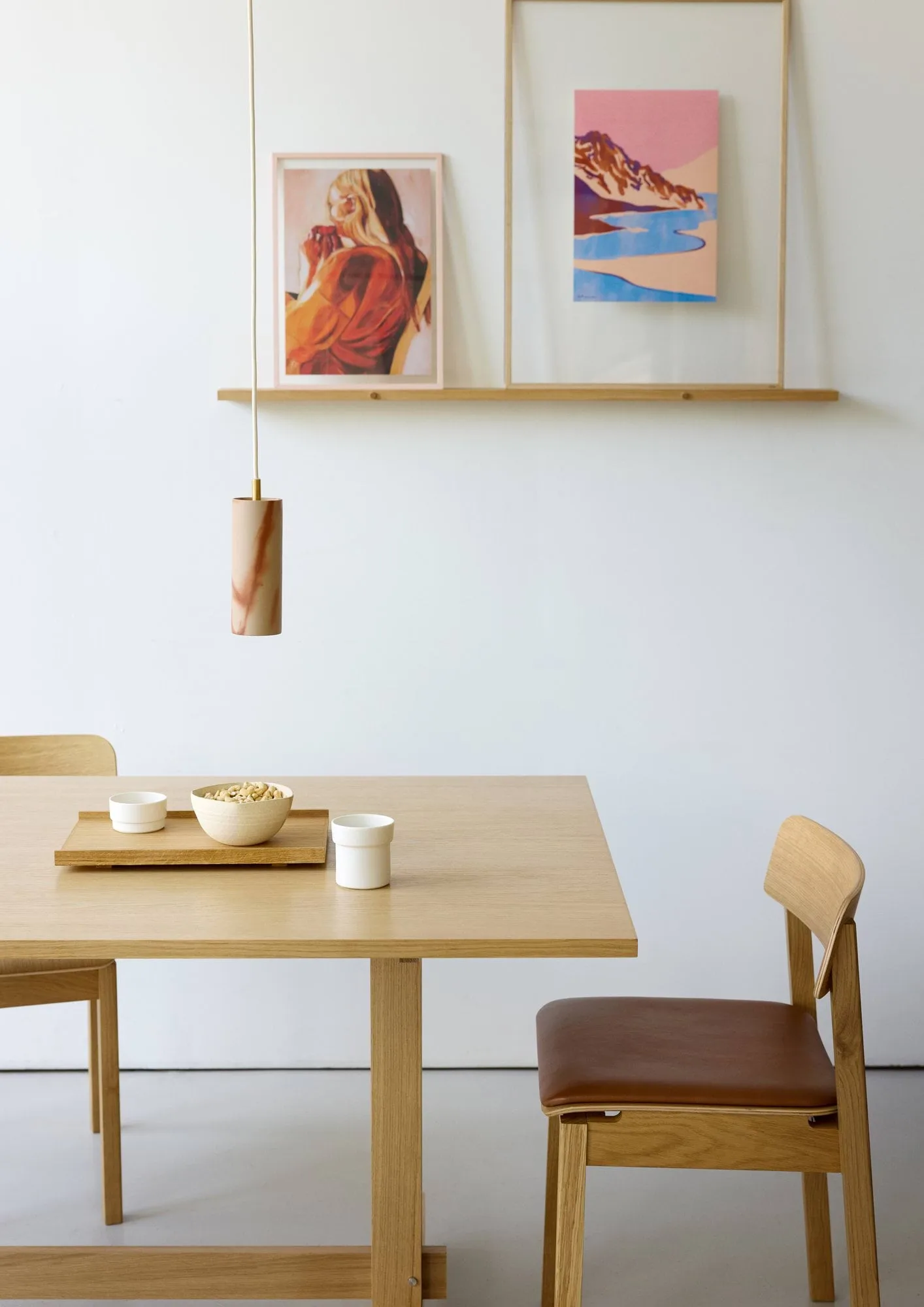 KUMU mesa de jantar, Carvalho oleado, 90x220 cm MOEBE
