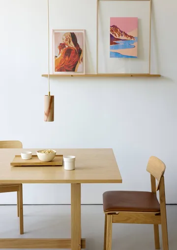 KUMU mesa de jantar - Carvalho oleado, 90x220 cm - MOEBE