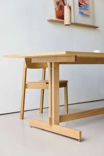 KUMU mesa de jantar - Carvalho oleado, 90x220 cm - MOEBE