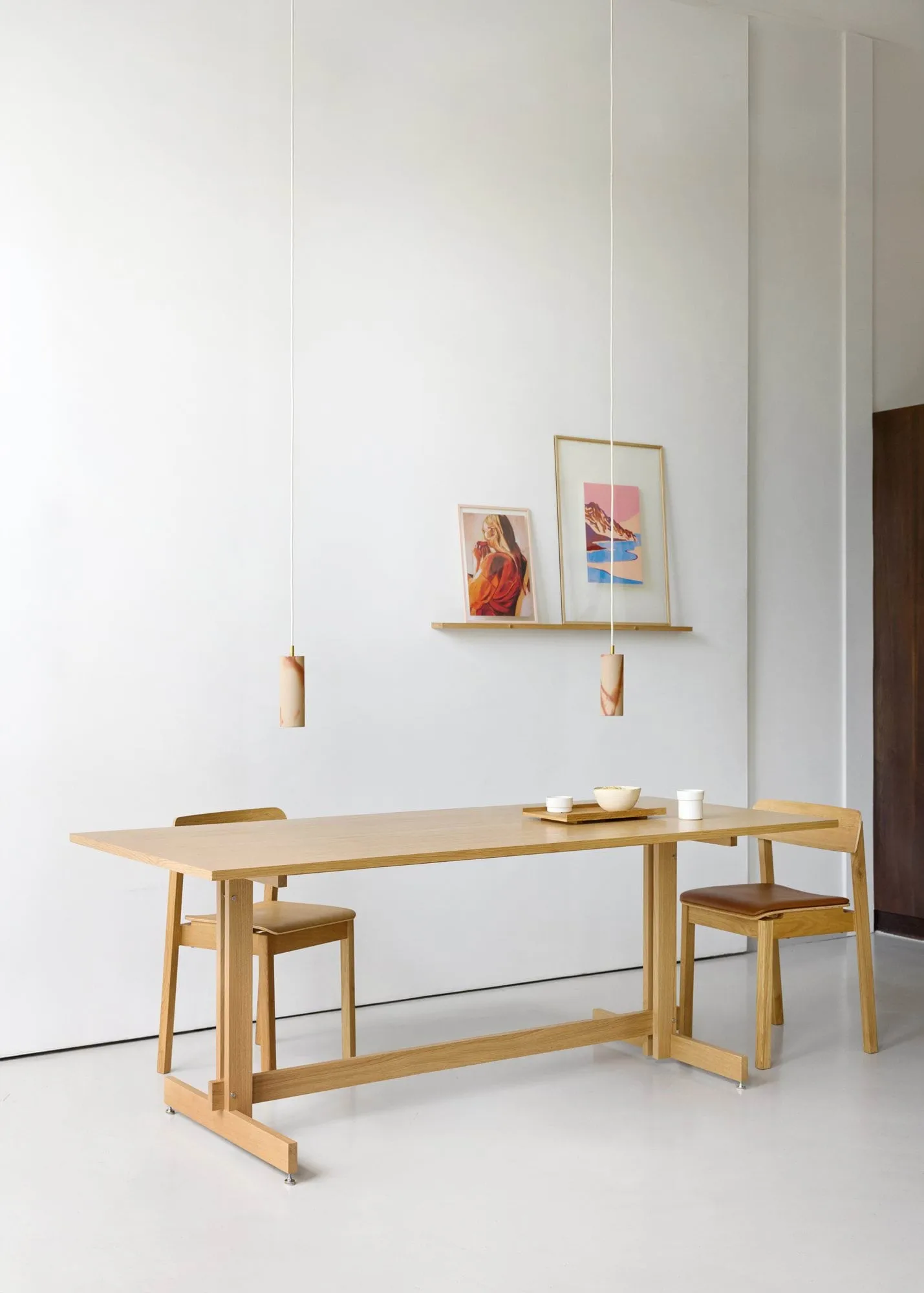 KUMU mesa de jantar, Carvalho oleado, 90x220 cm MOEBE