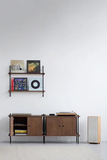 Magazine Shelving suporte para revistas - Carvalho fumado-warm grey, 85x115x7 cm, MS.115.1 - MOEBE