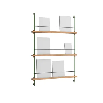 Magazine Shelving suporte para revistas - Carvalho-pine green, 85x115x7 cm, MS.115.1 - MOEBE