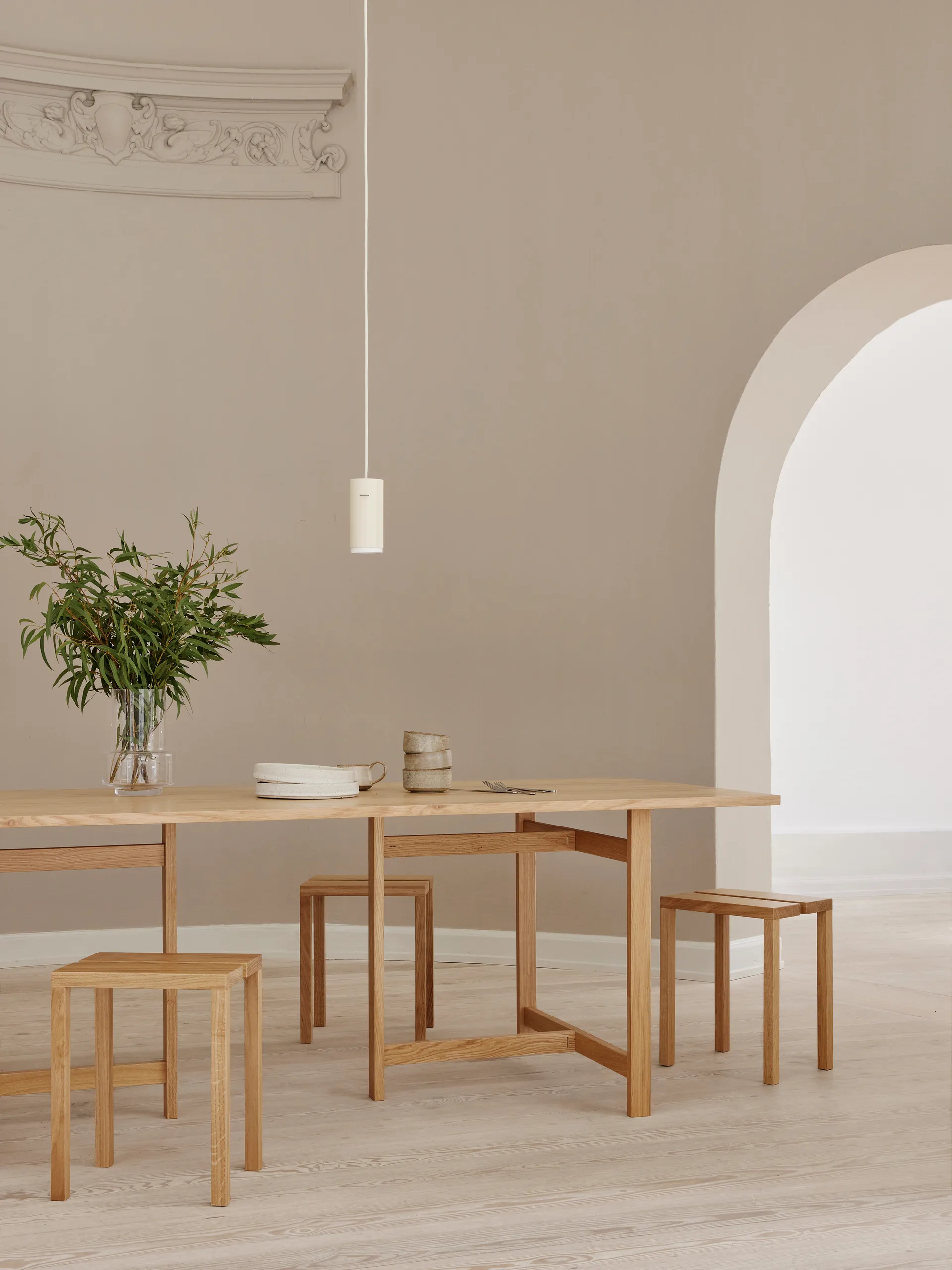 Mesa de jantar retangular Moebe 220x90 cm , Carvalho  MOEBE