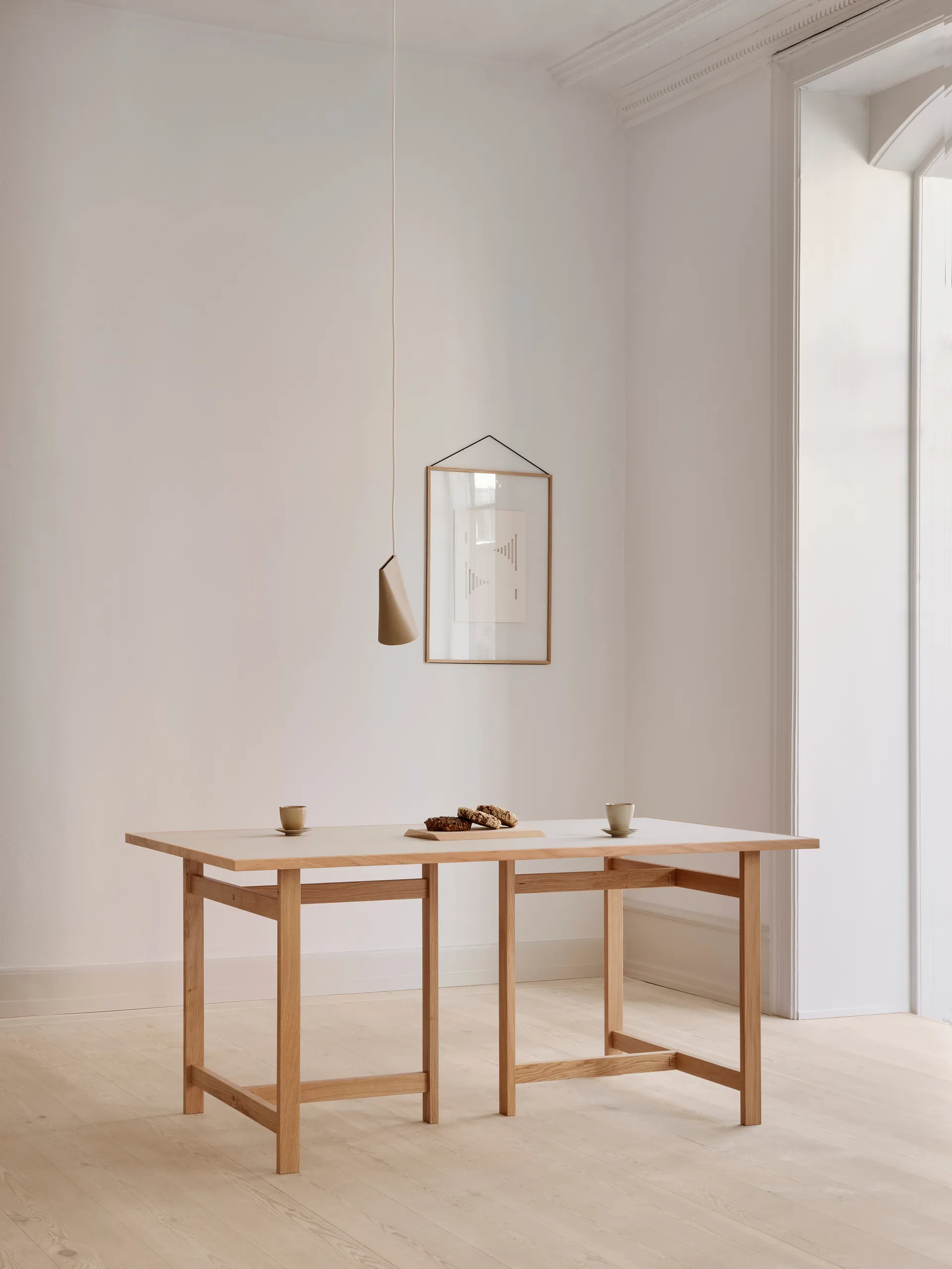 Moebe mesa retangular , Cinzento claro, 220x90 cm MOEBE