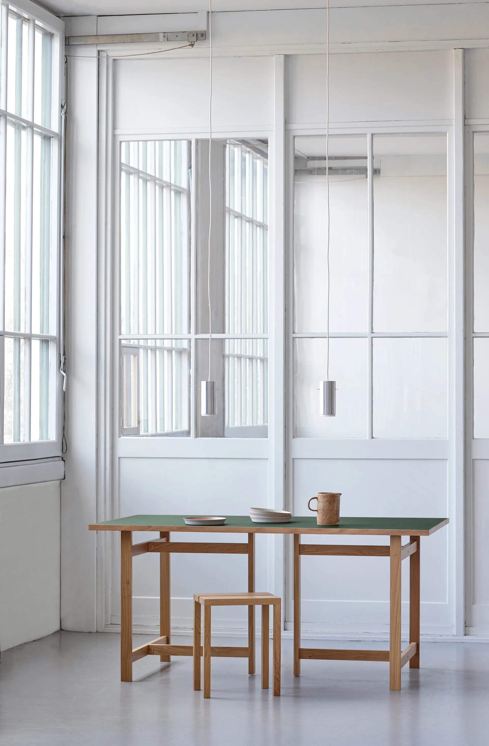 Moebe mesa retangular , Verde, 160x90 cm MOEBE