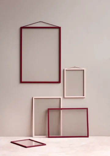 Moebe moldura A4 22,6x31,3 cm - vermelho, transparente - MOEBE