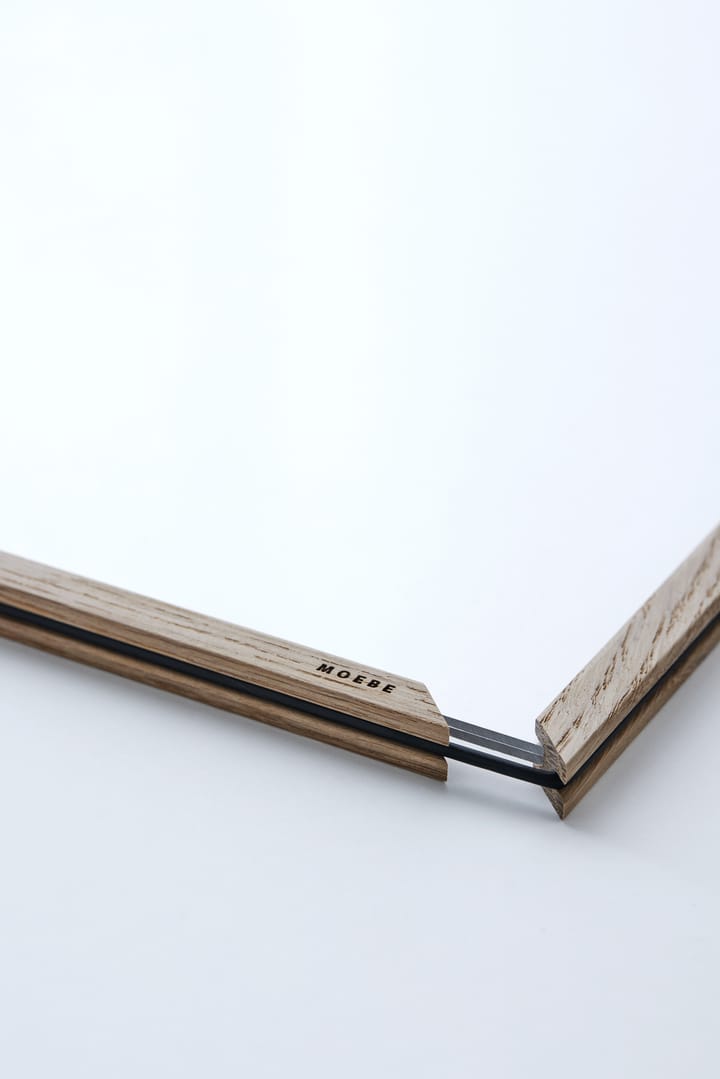 Moldura carvalho Moebe 40x50 cm - Transparente, madeira, preto - MOEBE
