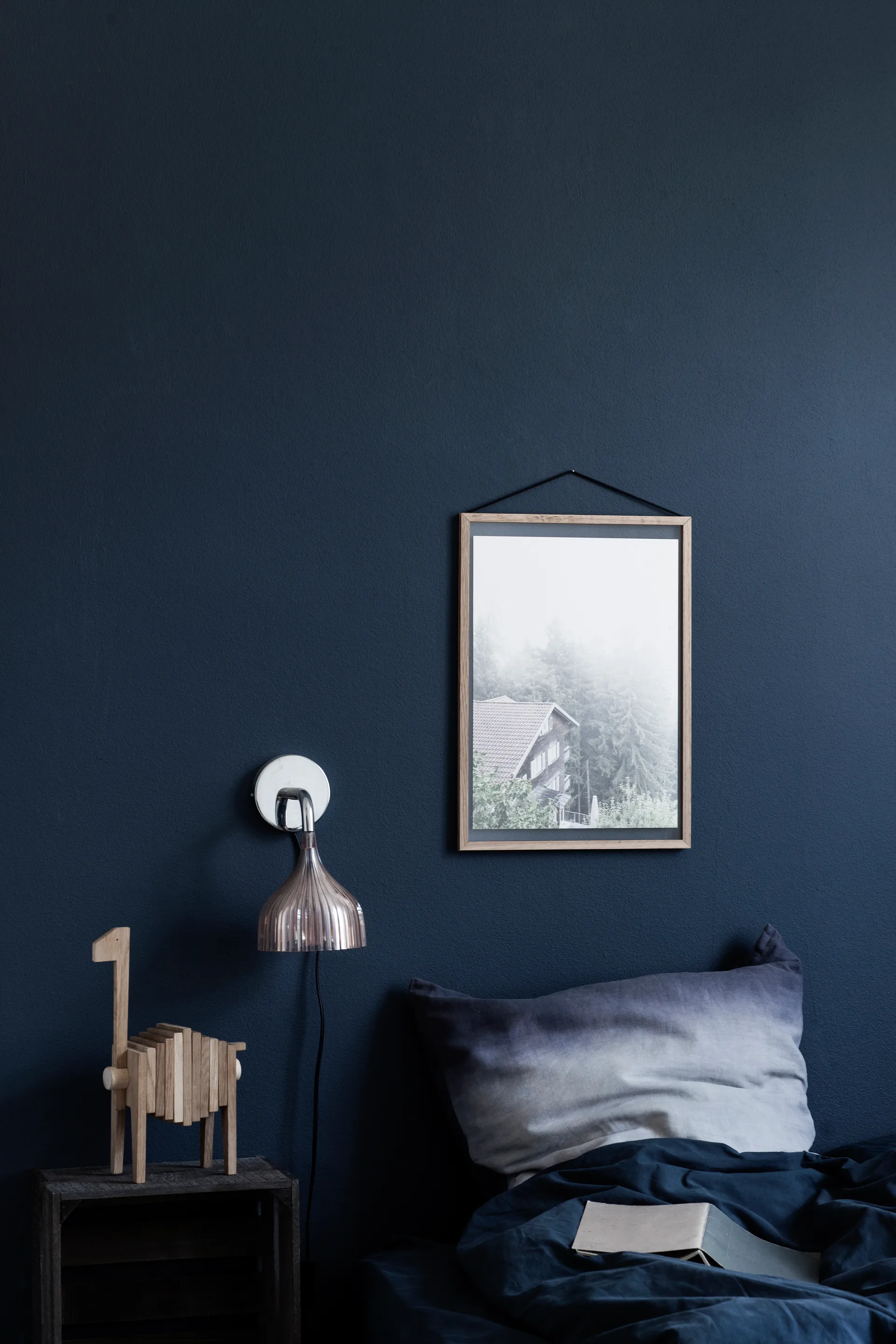 Moldura carvalho Moebe 40x50 cm, Transparente, madeira, preto MOEBE