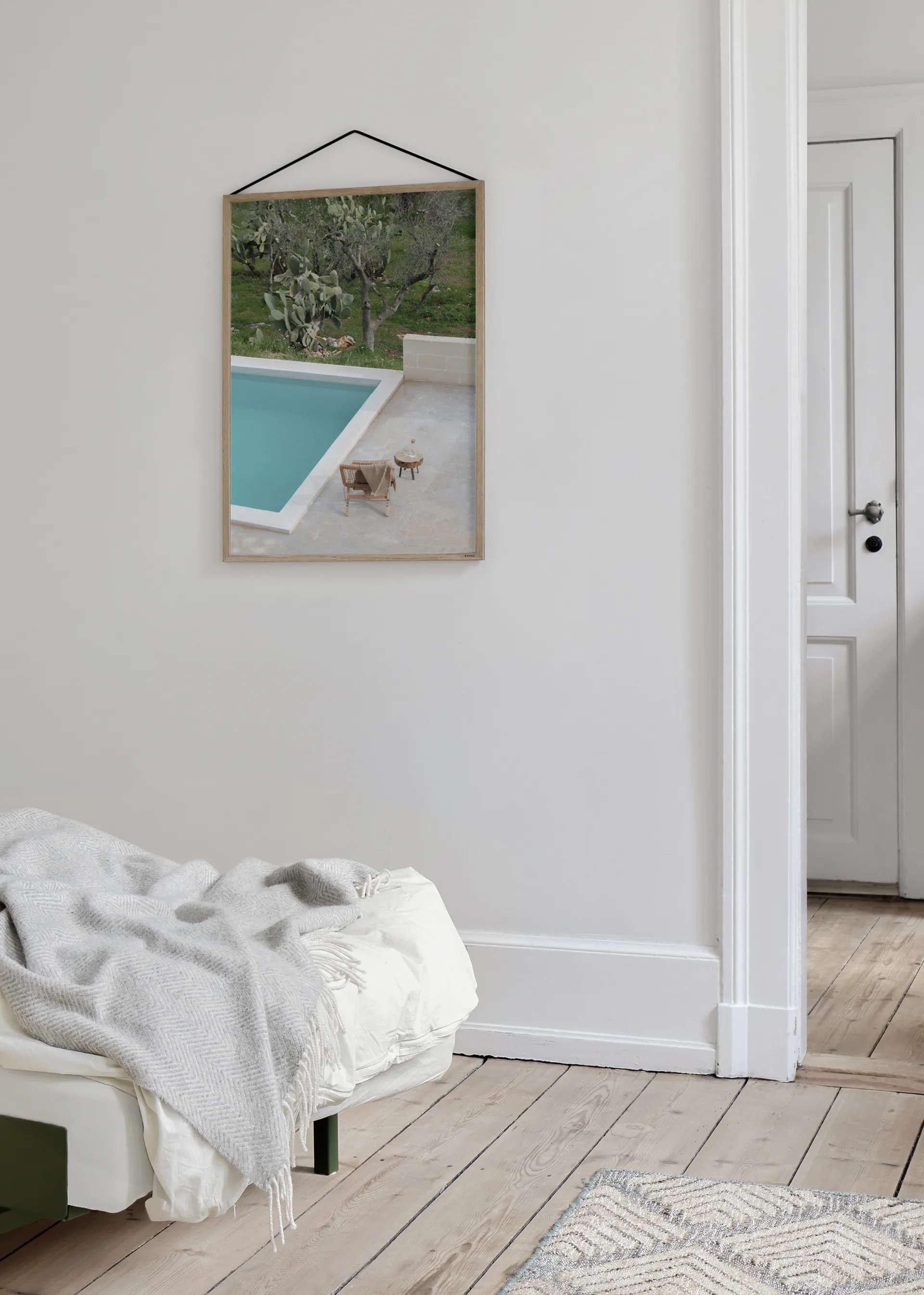 Moldura carvalho Moebe 50x70 cm, Transparente, madeira, preto MOEBE