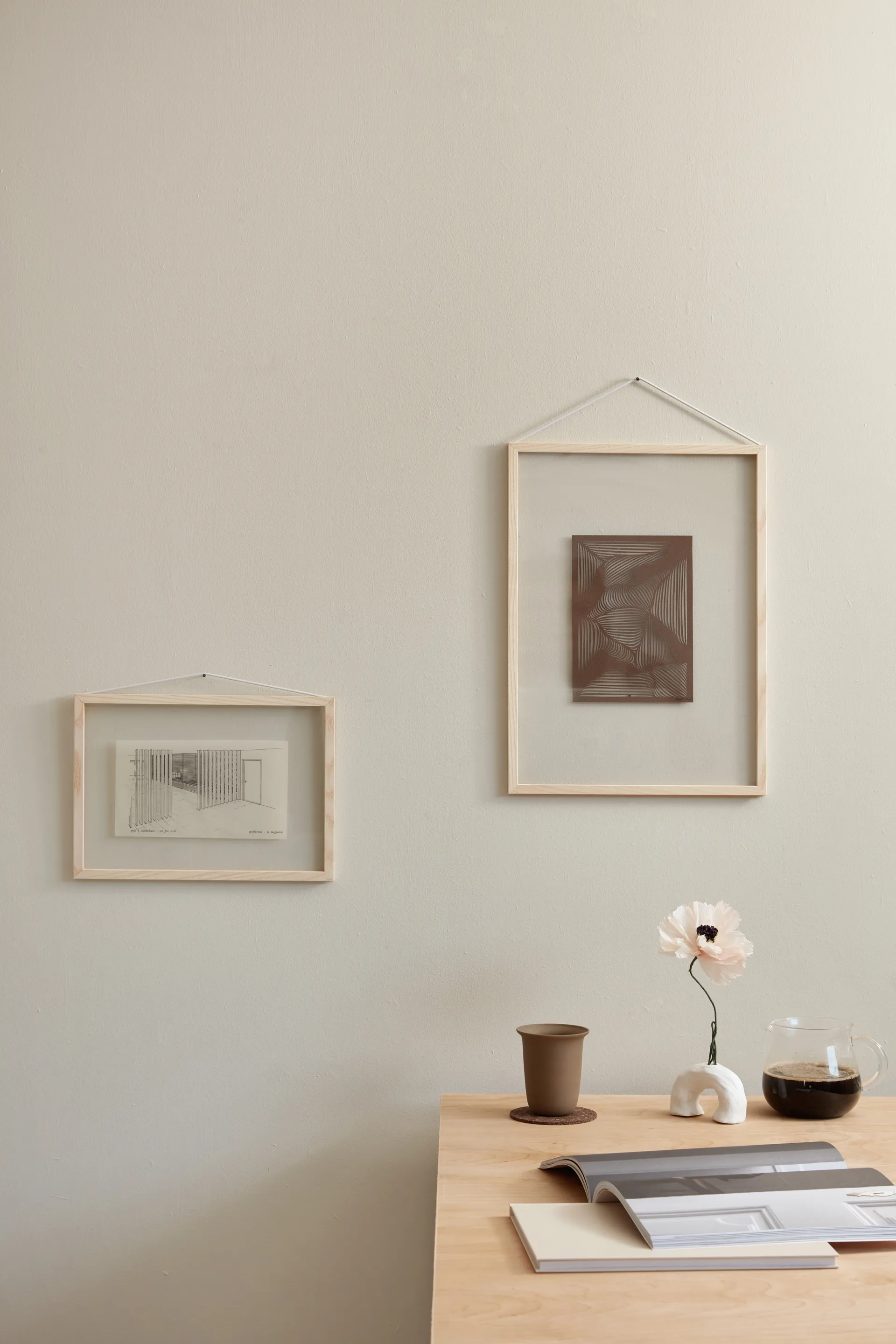 Moldura madeira Moebe A4 23,2x31,7 cm, Transparente, madeira, preto MOEBE