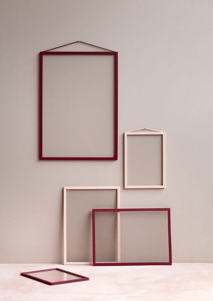 Moldura Moebe A3 31,3x43,6 cm  - vermelho, transparente - MOEBE