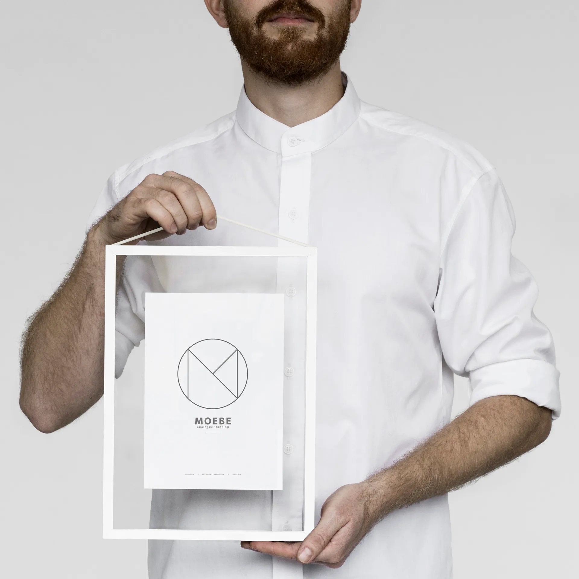 Moldura Moebe A4 23x31,7 cm, Branco MOEBE