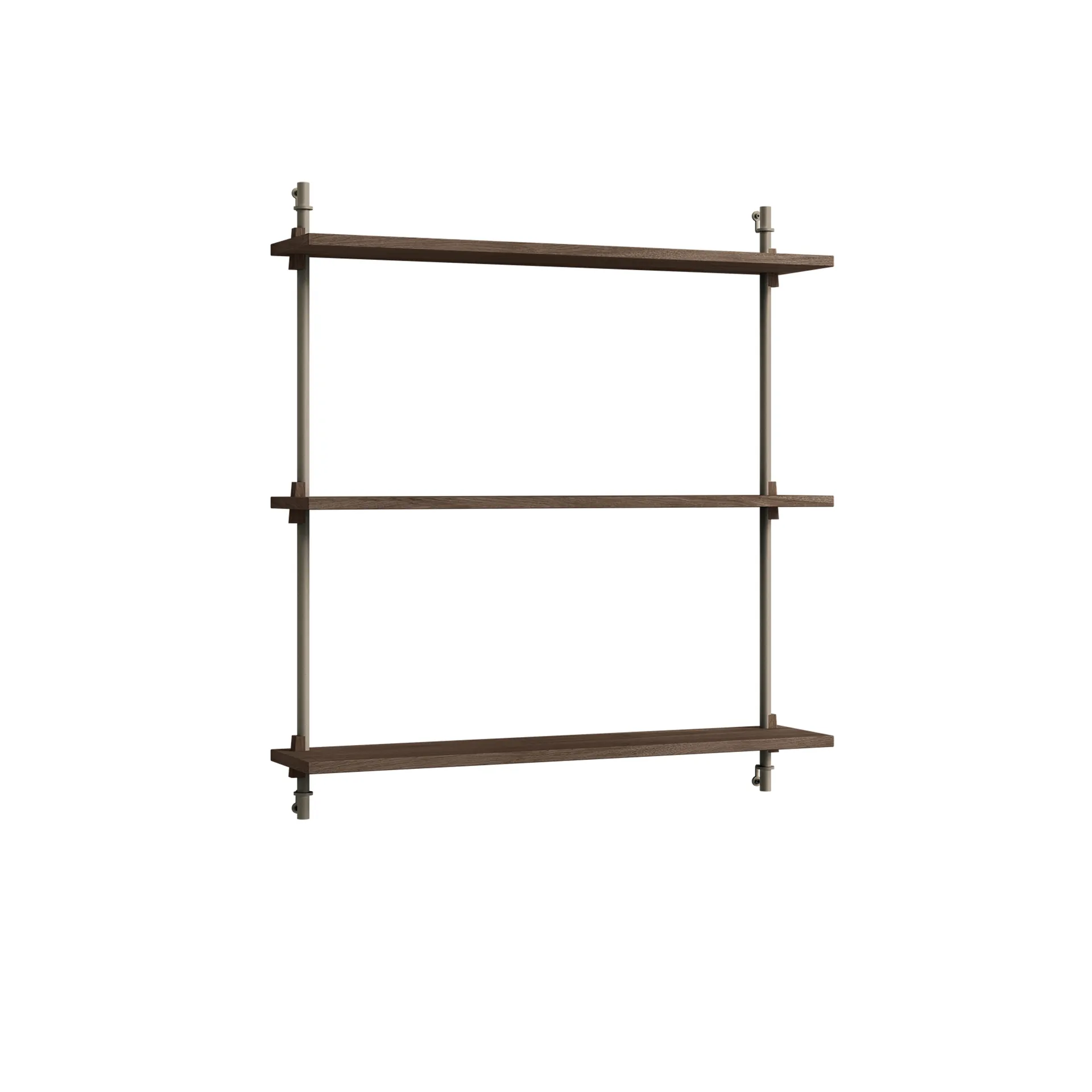 Prateleira de parede Wall Shelving, Carvalho fumado-warm grey, 92x85x17,5 cm, WS.85.1 MOEBE