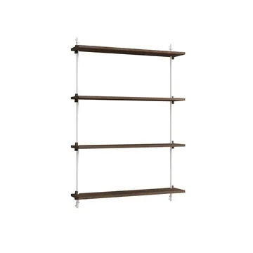 Prateleira de parede Wall Shelving - Carvalho fumado-white, 92x115x17,5 cm, WS.115.1 - MOEBE