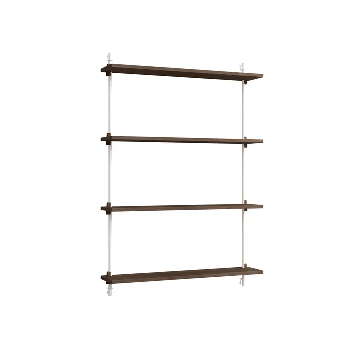 Prateleira de parede Wall Shelving - Carvalho fumado-white, 92x115x17,5 cm, WS.115.1 - MOEBE