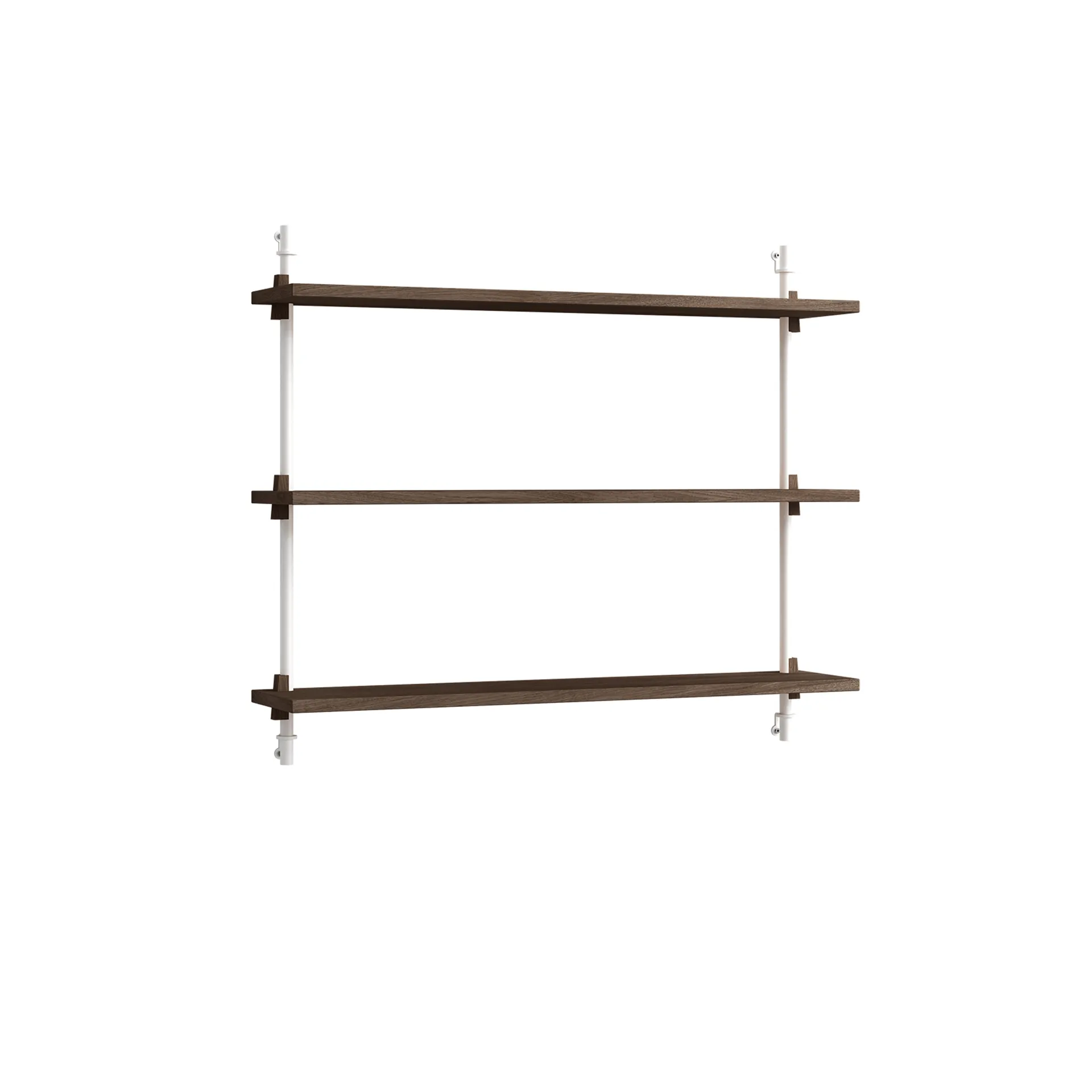 Prateleira de parede Wall Shelving, Carvalho fumado-white, 92x65x17,5 cm, WS.65.1 MOEBE