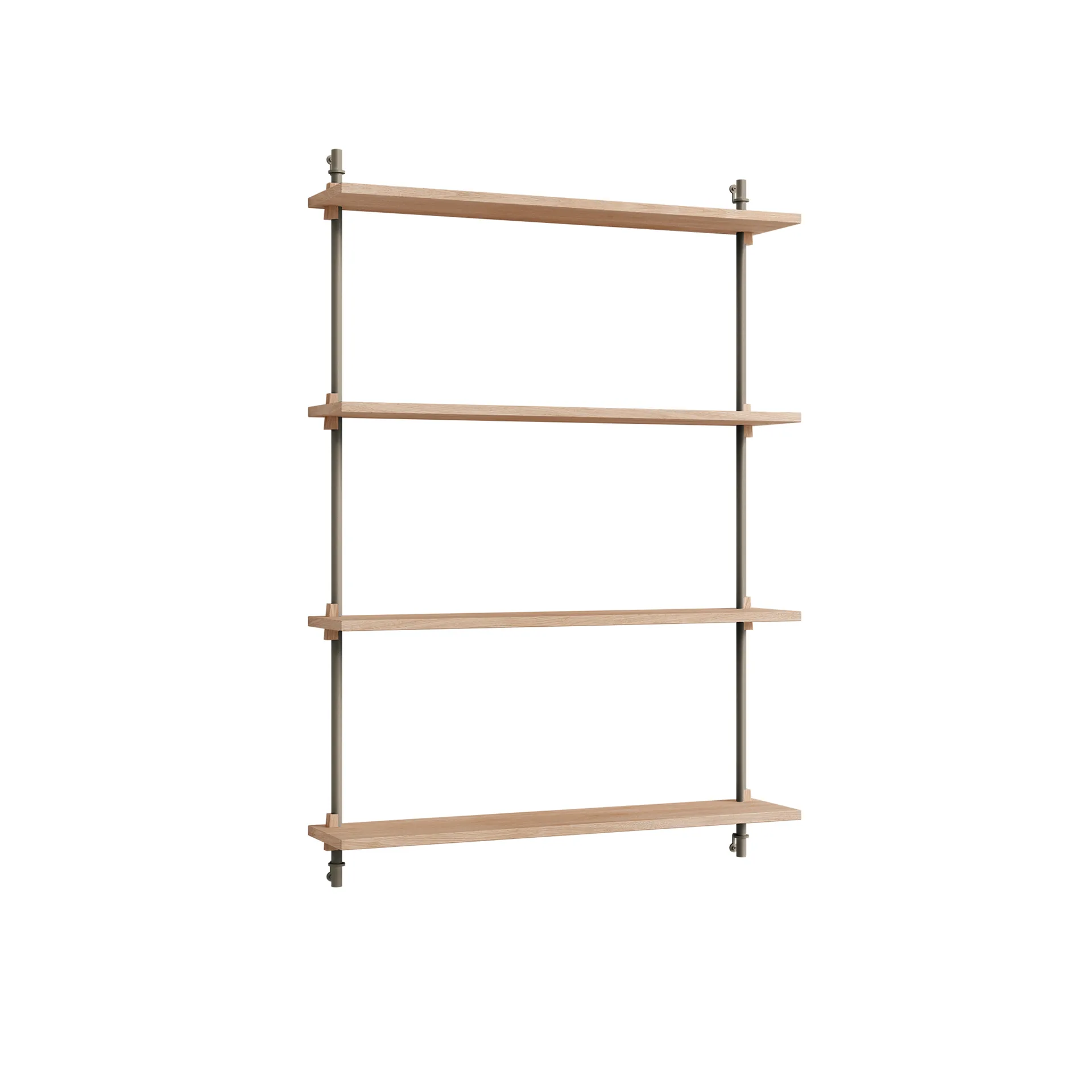 Prateleira de parede Wall Shelving, Carvalho-warm grey, 92x115x17,5 cm, WS.115.1 MOEBE