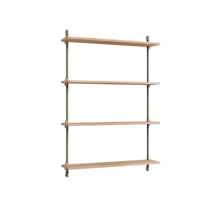 Prateleira de parede Wall Shelving - Carvalho-warm grey, 92x115x17,5 cm, WS.115.1 - MOEBE