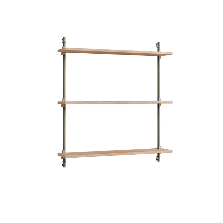 Prateleira de parede Wall Shelving - Carvalho-warm grey, 92x85x17,5 cm, WS.85.1 - MOEBE