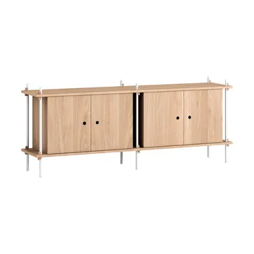 Shelving System aparador - Carvalho-white, 163x65x35 cm, S.65.2.D - MOEBE