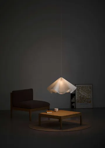 Sinuate candeeiro pendente - White-brass, grande Ø75x40 cm - MOEBE