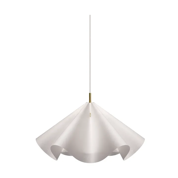 Sinuate candeeiro pendente - White-brass, médio Ø60x30 cm - MOEBE