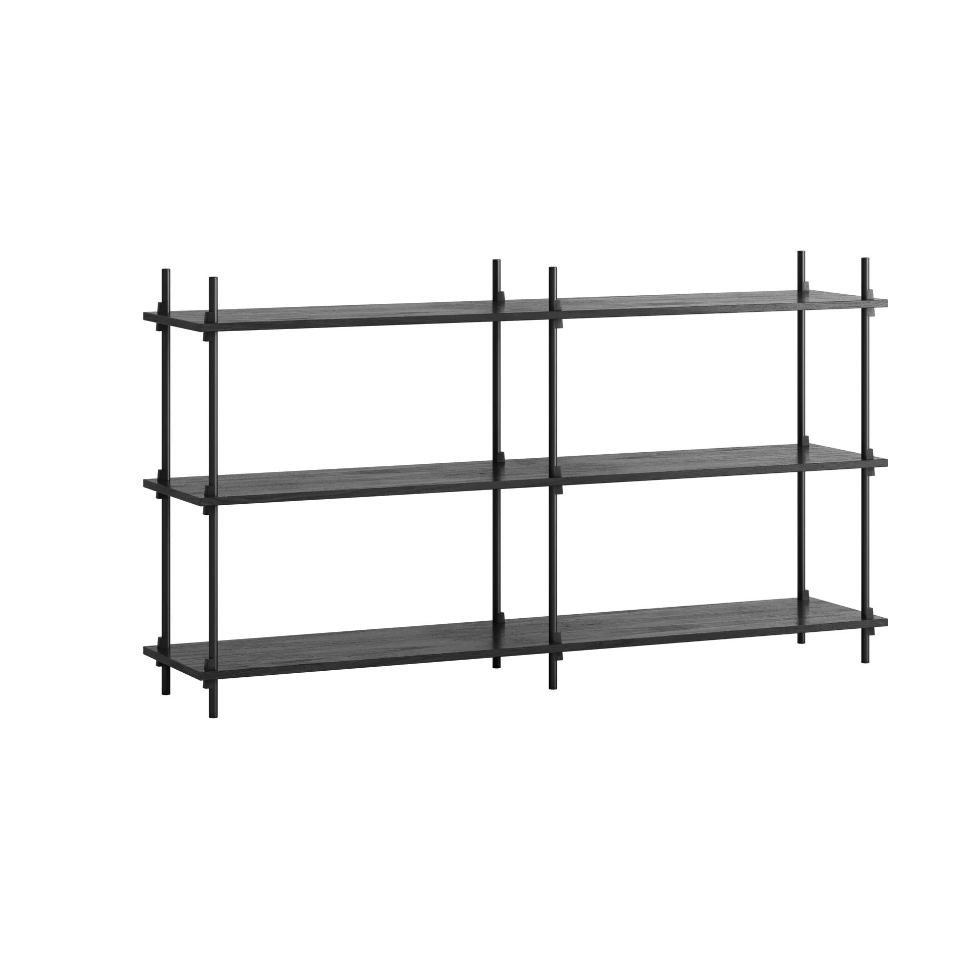 Sistema de prateleiras Moebe s.85.2.B, Preto MOEBE