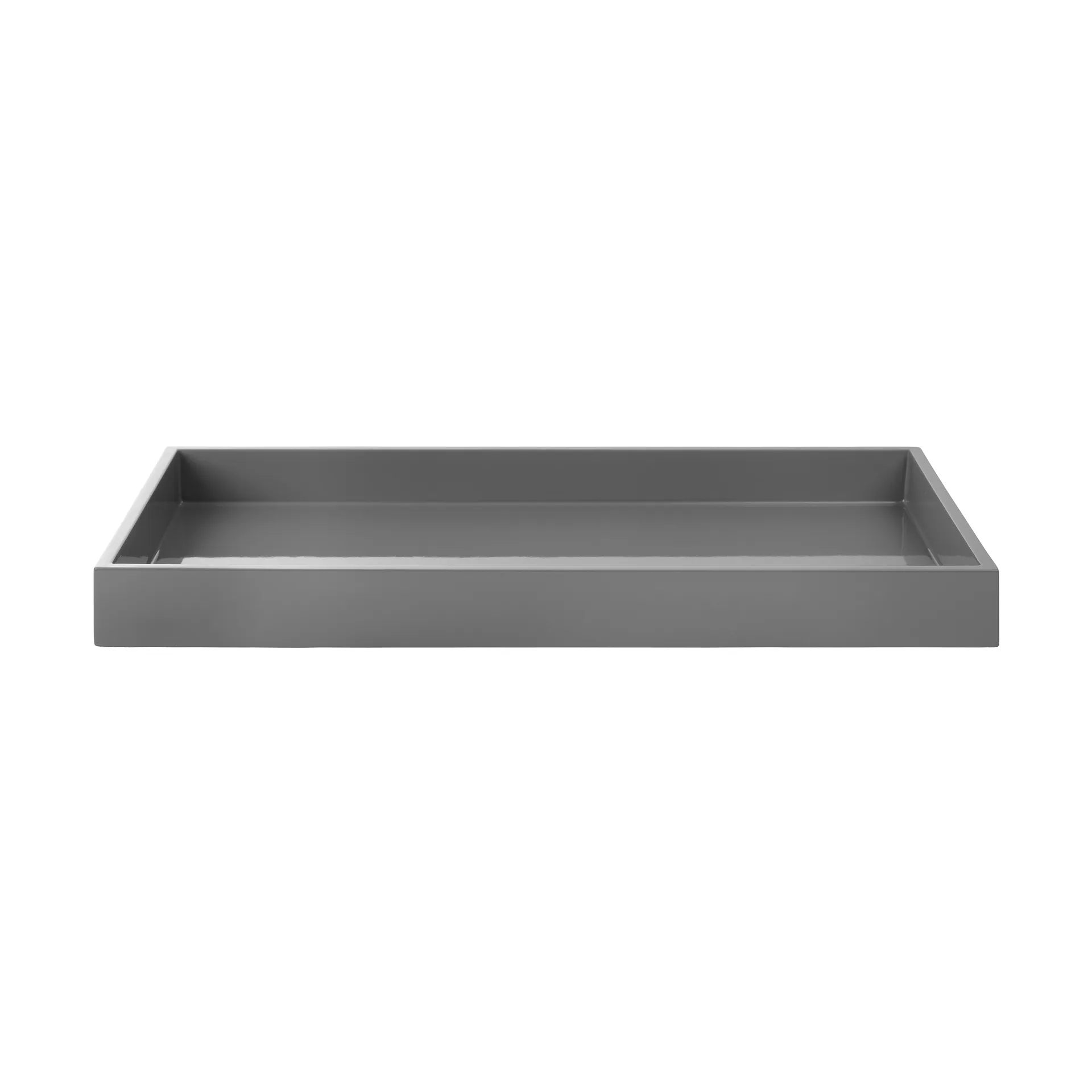 Bandeja de decoração Lux lacada 38x19x3,5 cm, Antracit Mojoo