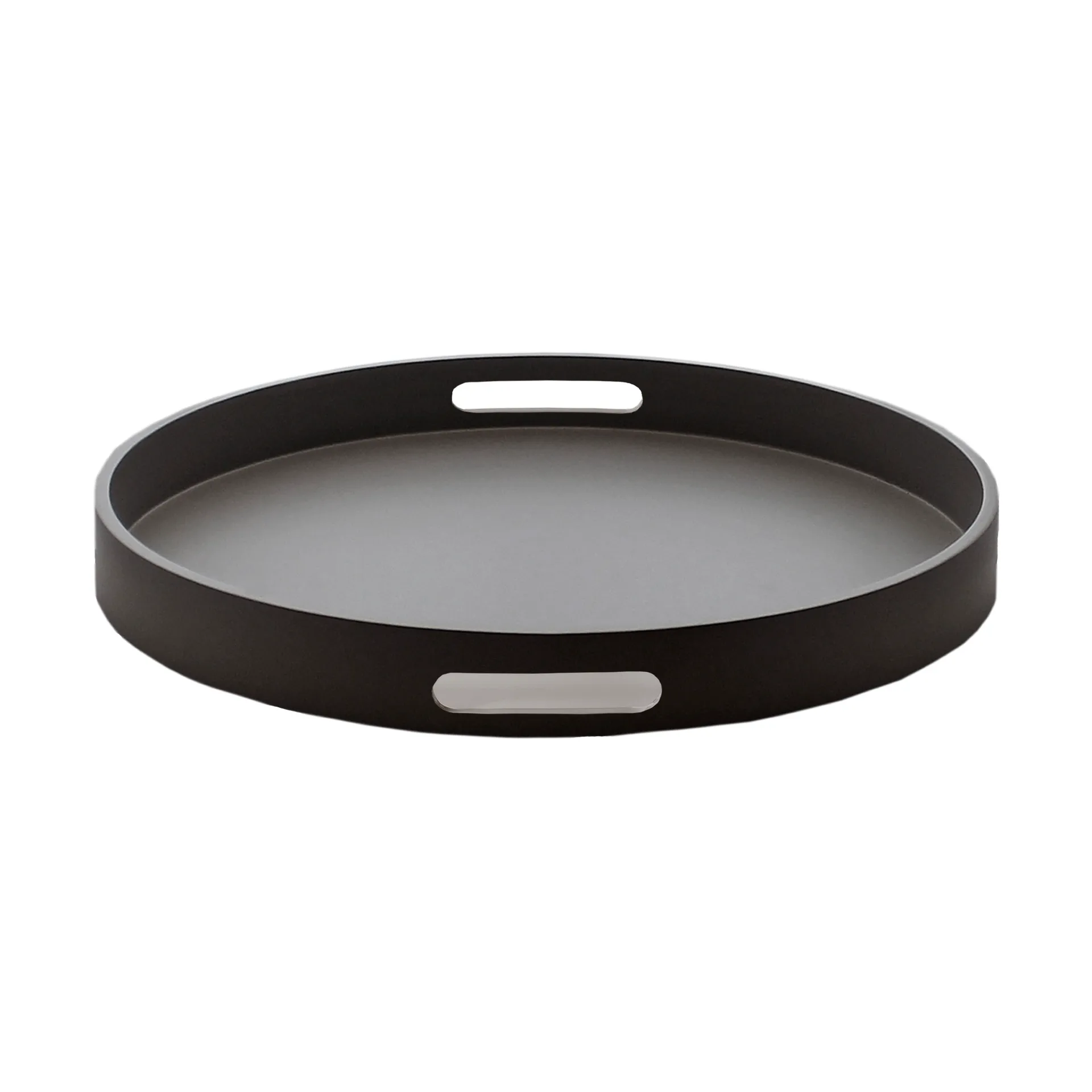 Bandeja de serviço Matt lacada Ø40x4 cm, Black Mojoo