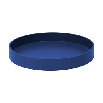 Bandeja decorativa Matt lacada Ø30x4 cm - Ultramarina - Mojoo