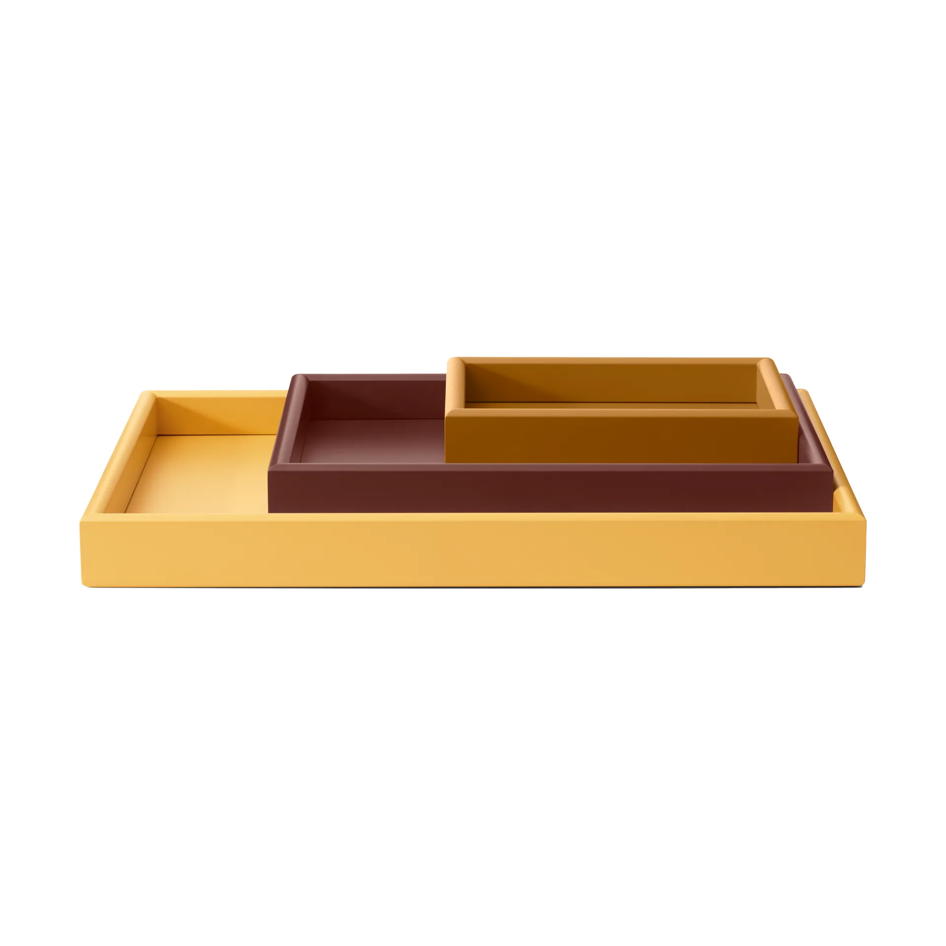 Arrange conjunto de bandejas 3 peças, Amber-masala-acacia Montana