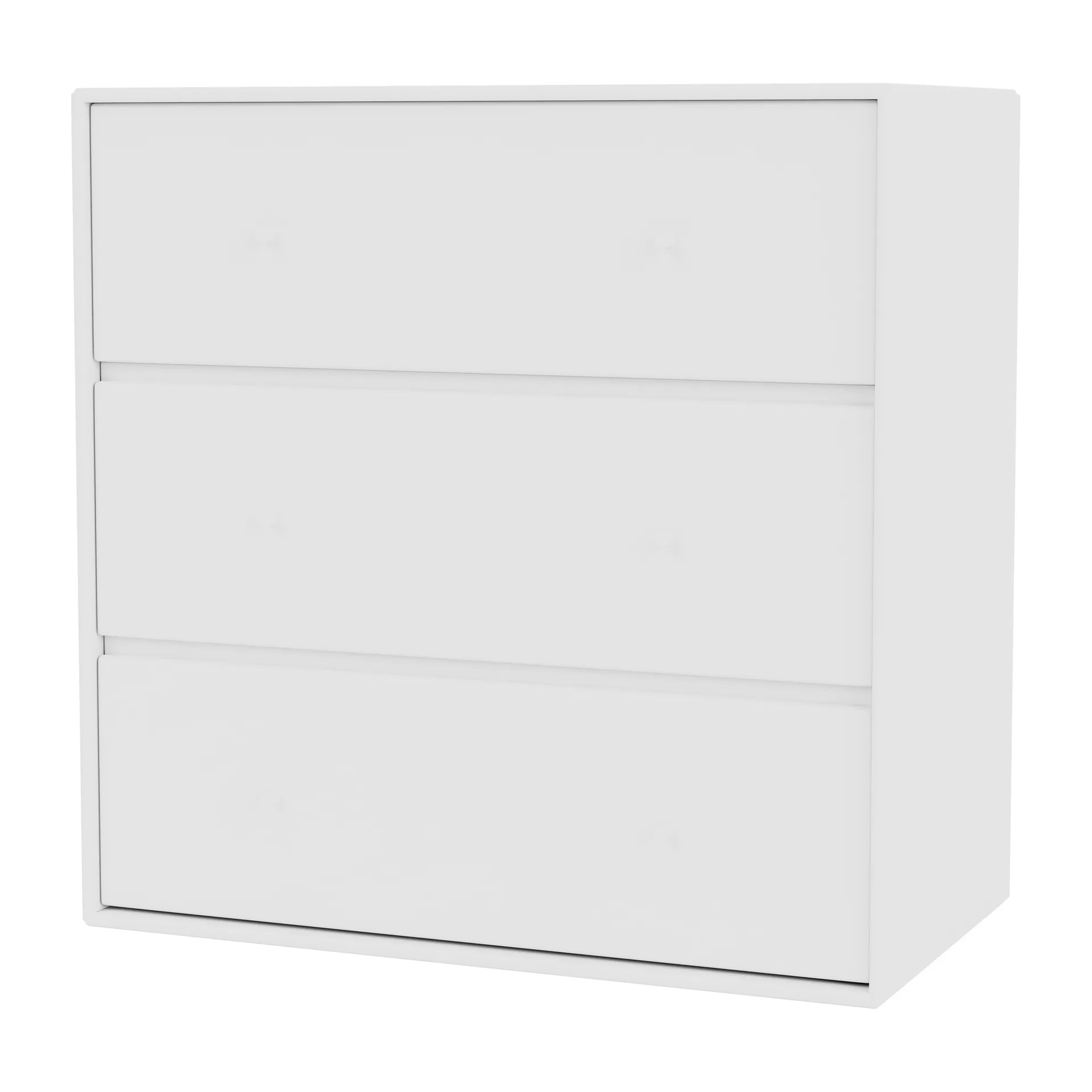 CARRY cómoda, 3 gavetas, New white Montana