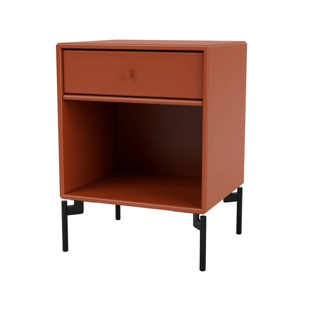 Dream mesa de cabeceira, Hokkaido 162, pés preto laqueado Montana