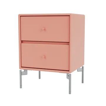 Drift mesa de cabeceira - Rhubarb 151, pés cromados - Montana