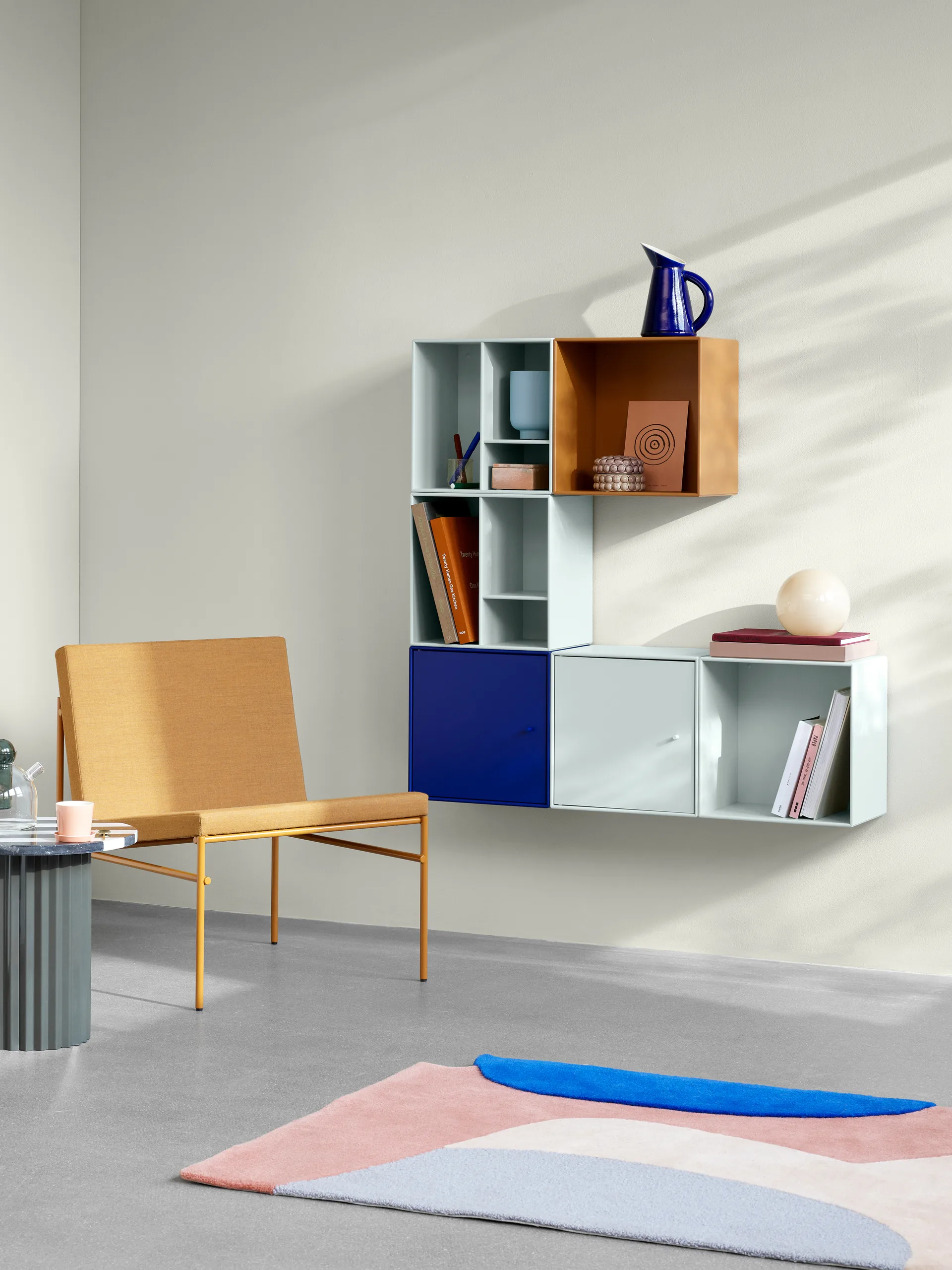 Montana Mini 1001 prateleira 35x35 cm, Névoa Montana