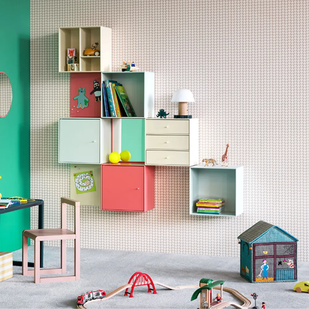 Montana Mini 1001 prateleira 35x35 cm, Ruibarbo Montana