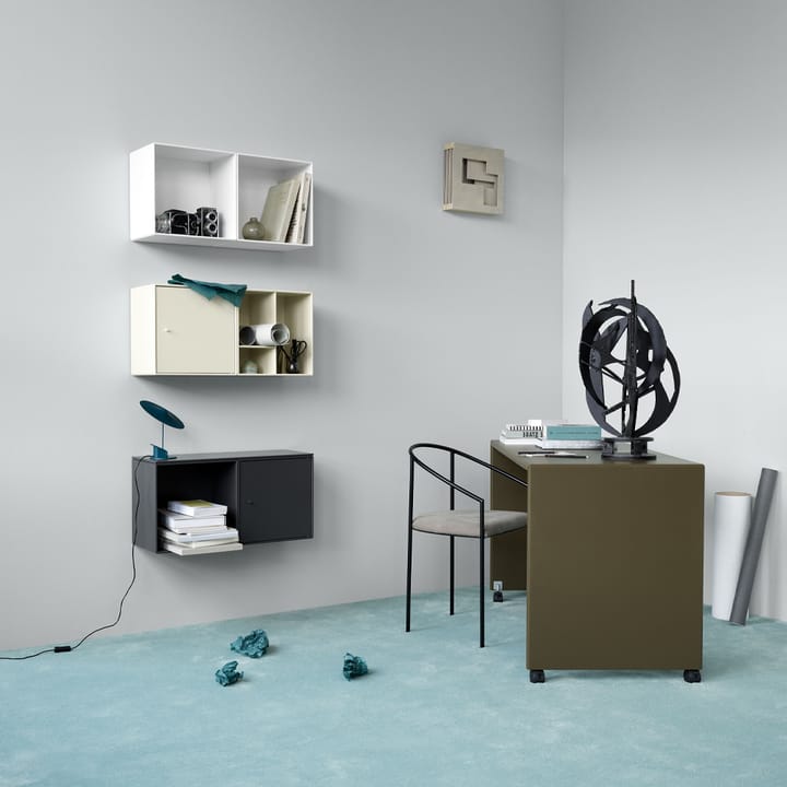 Montana Mini 1103 prateleira módulo, Âmbar 142. com porta Montana