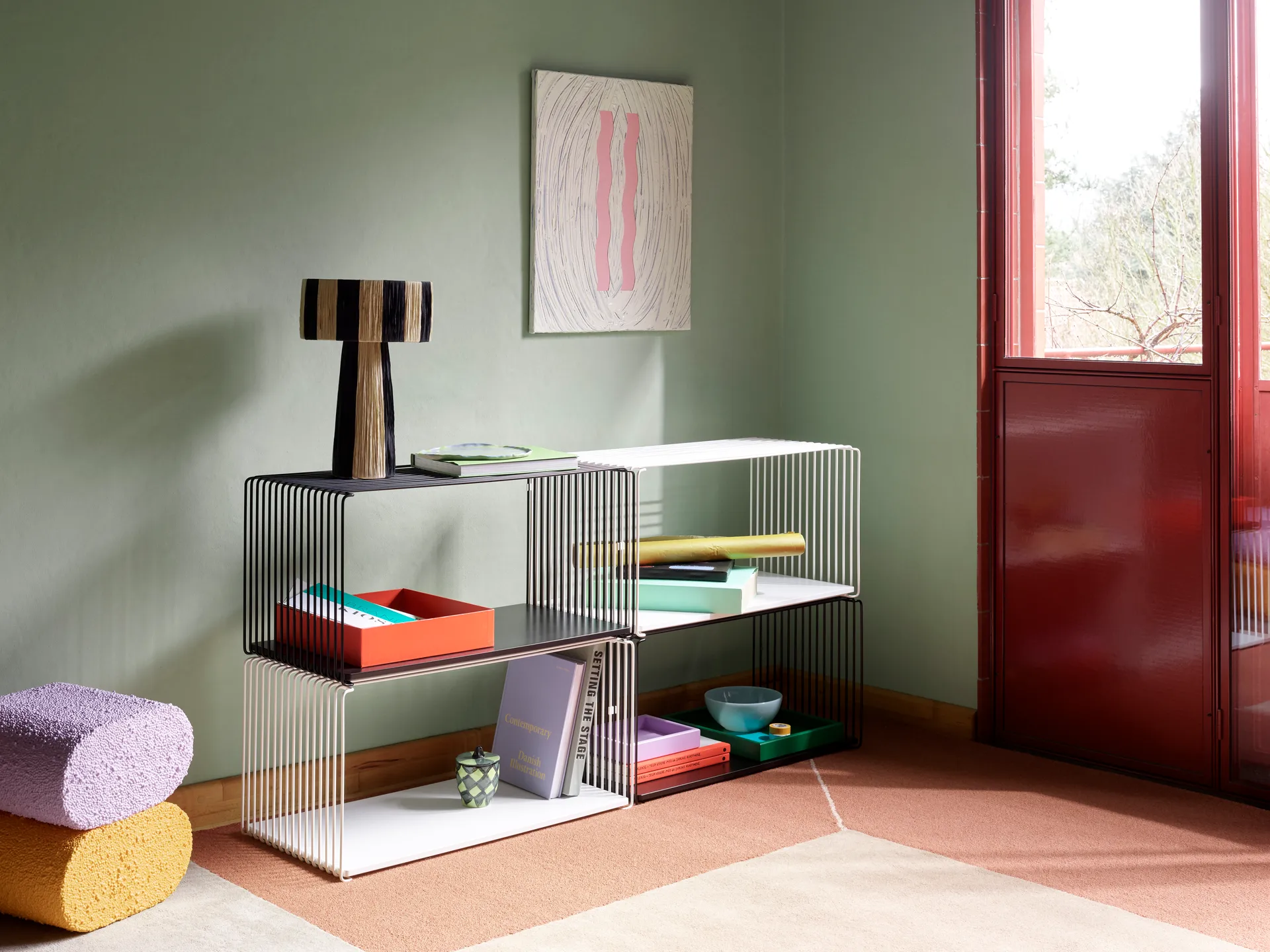 Panton Wire Extended prateleira 70x34,8x34,8 cm, Preto Montana