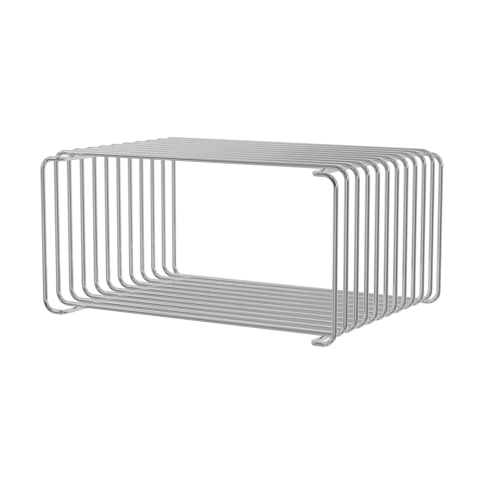 Panton Wire Half Height prateleira 34,8x17,2x25,7 cm, Cromado Montana